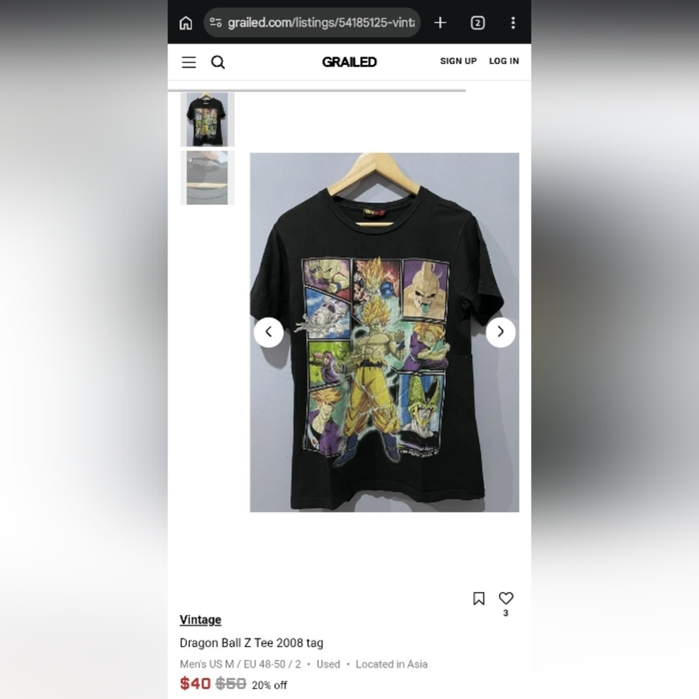 2008 Dragon Ball Z Black Graphic Tee FADING, PILLING